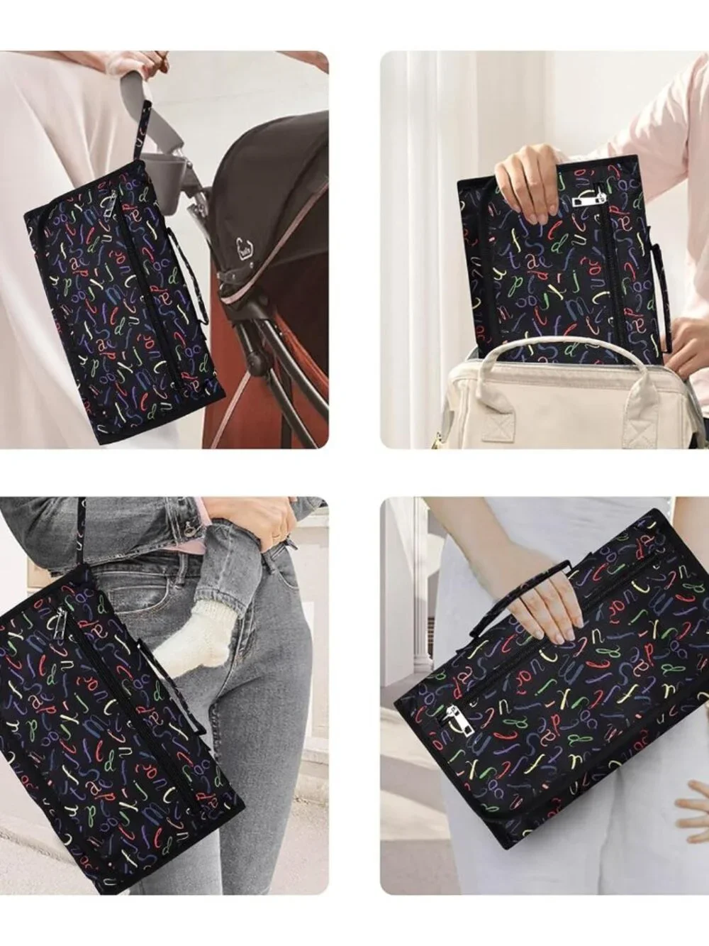 Portable Changing Pad Newborn Boys Girls Nappy Mat Travel Wipe Pocket NEW